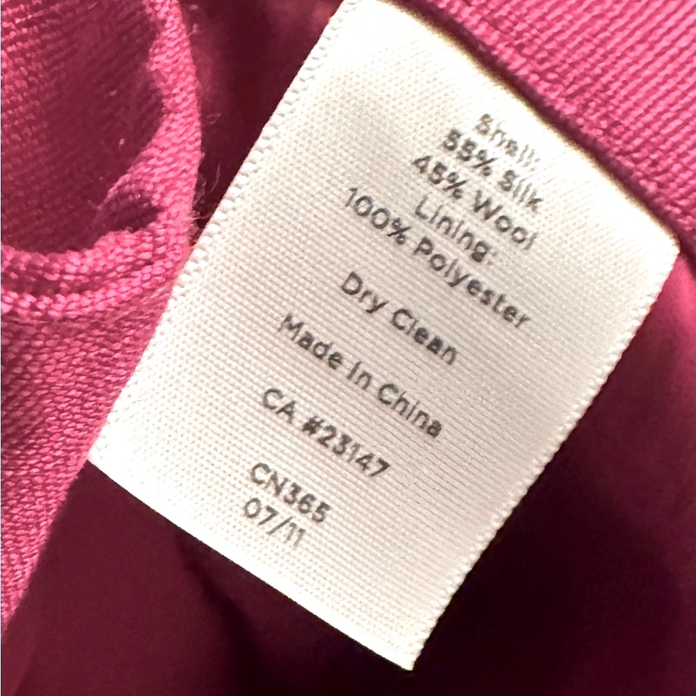 Talbots Signature Collection — Pink Dupioni Pants — New/*Detached Tags Included* - Picture 5 of 5